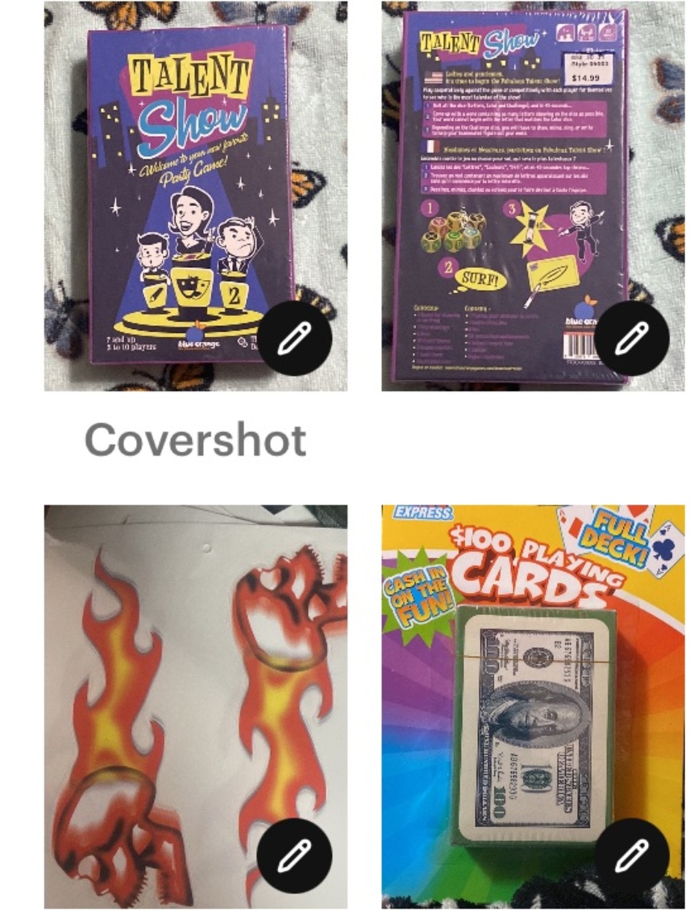 Talent Show🎲+100’s Card Deck+ 4💀Decals🔥